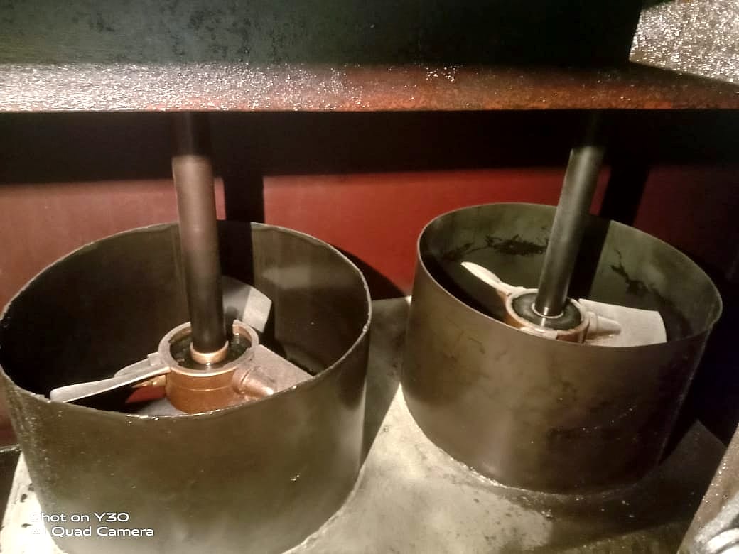 Quench-oil agitator impellers